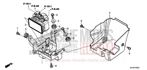 ABS MODULATOR CBR500RAG de 2016